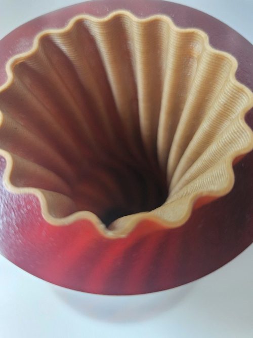 Epoxy & Wood Polymer Statement Vase - Image 3