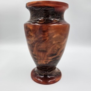 Dark Orange Banksia Vase
