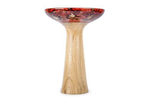 Pine Cone Pedestal Bowl