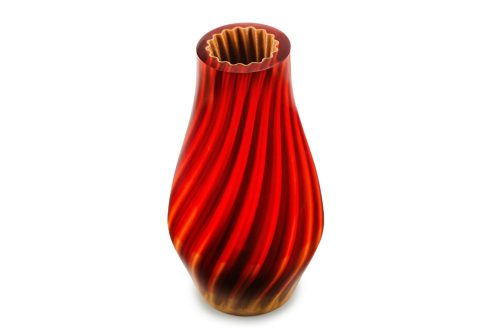 Epoxy & Wood Polymer Statement Vase - Image 2