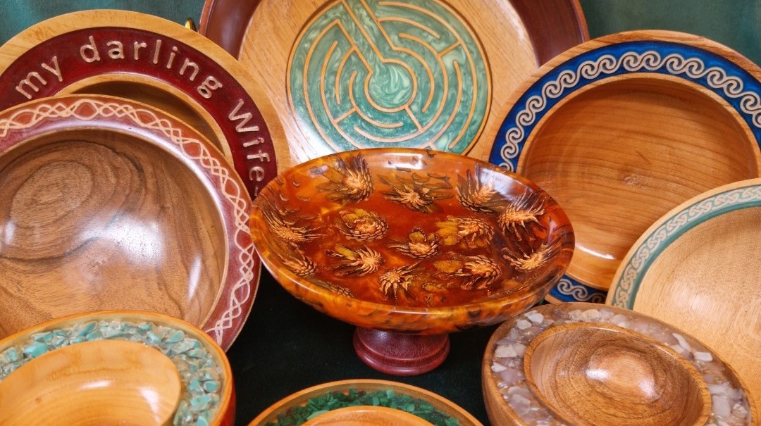 Wood and Epoxy Bowls Group